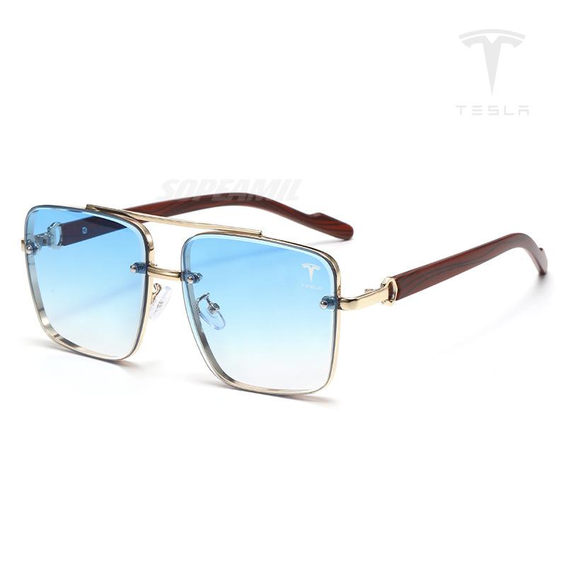 Pour Tesla Model 3 Model Y Model S Model X Cybertruck Voiture Lunettes de Soleil Mode Haut de Gamme Hommes Femmes Protection UV Lunettes de Conduite