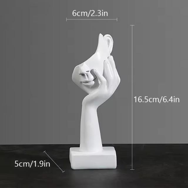 Nordic Luxury Abstract Statue - Desktop Ornament Figurine for Home Office Interior Art Decor