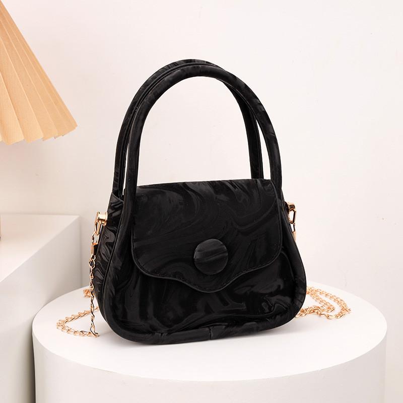 

Stylish Chic Pu Mini Square Bag With Mobile Pocket Perfect For Everyday Use чёрный
