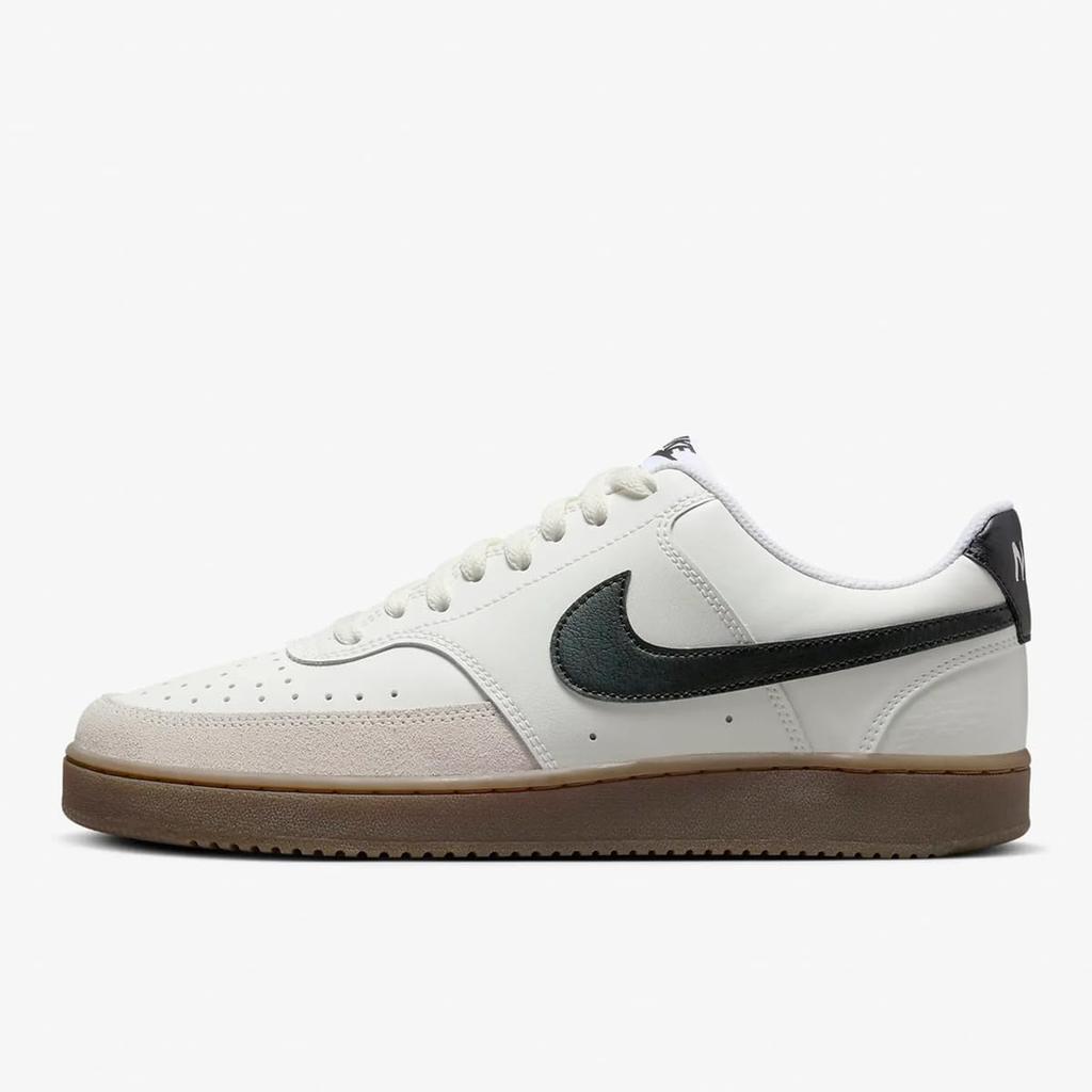 Nike Court Vision Low Allwood Size Japan FQ8075-133, Sail/Light Brown/White/Black, 22.5cm,