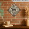 2D Flat 1pc, Aluminium Decorative Plaque and Ornament, Legend Born in 1952, Retro Home Decor, Vintage Wall Art, Industrial Style Sign, Birthday Gift