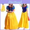 Classic Snow White Women Costume Princess Dress Featuring Bustle And Headband For Cosplay Events