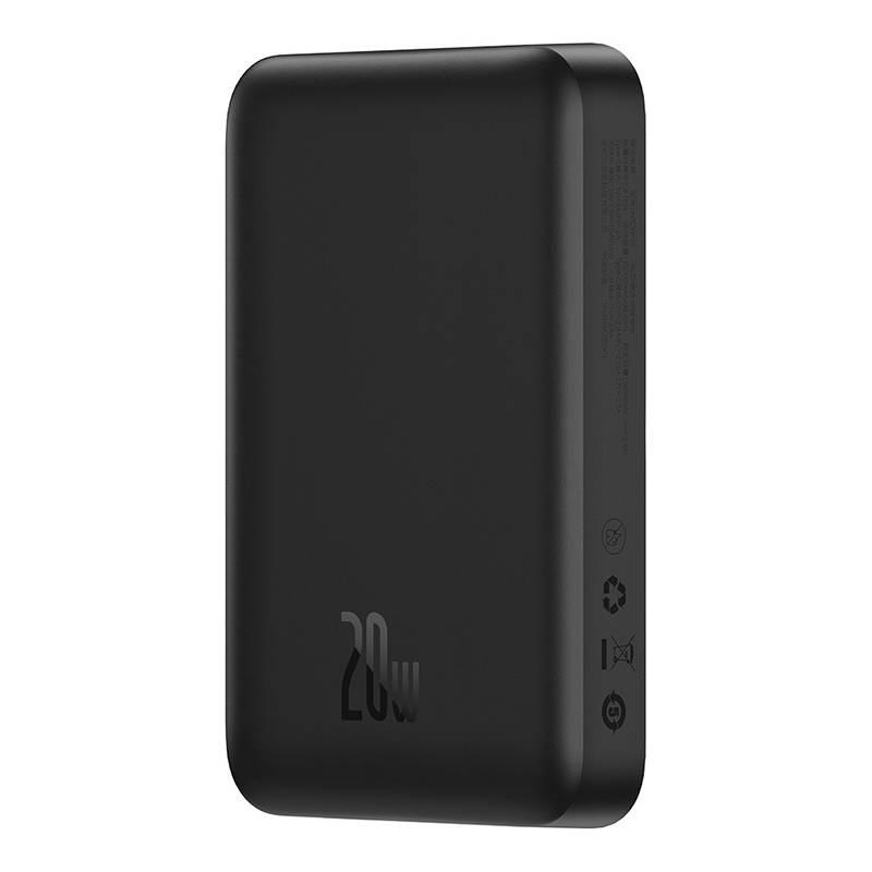 Magnetic Power Bank Baseus Magnetic Mini 10000mAh, USB-C 20W Magsafe (Black)