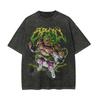 Dragon Ball Broly T Shirt Men Acid Wash Oversized Streetwear Anime Legend Saiyan Green Cotton Vintage Gym Training Top Tee