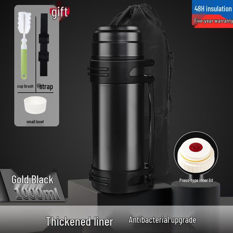 Termo Portátil de Acero Inoxidable de Gran Capacidad para Exteriores y Viajes en Coche
