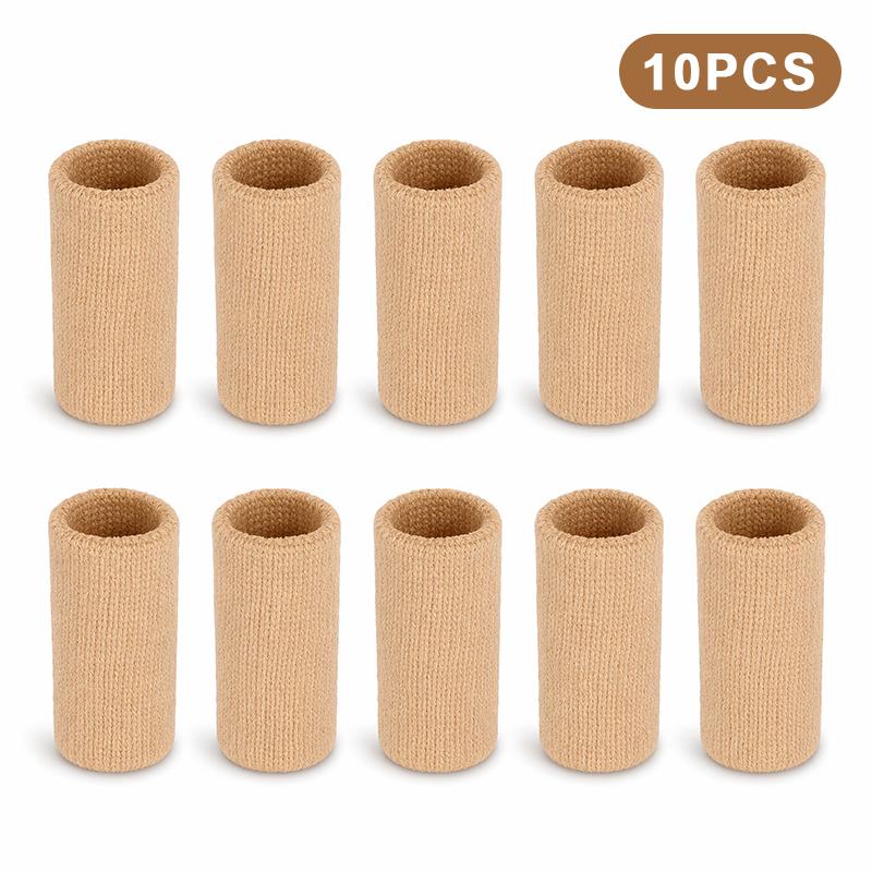 10Pcs Finger Sleeves, Finger Compression Sleeves, Finger Sleeves, Compression Finger Sleeves, High Elasticity And Breathable A4