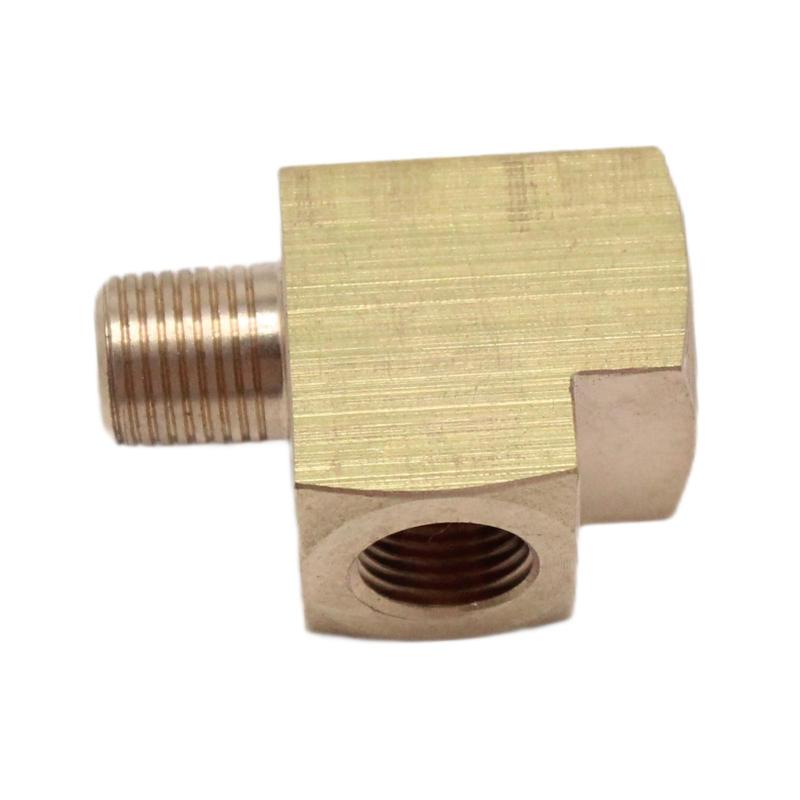 Universeller Messing-Öldrucksensor-T-Stück-Adapter M10x1mm Metrisches Fitting für Fahrzeug-Ölschalter-Anzeiger Zubehör