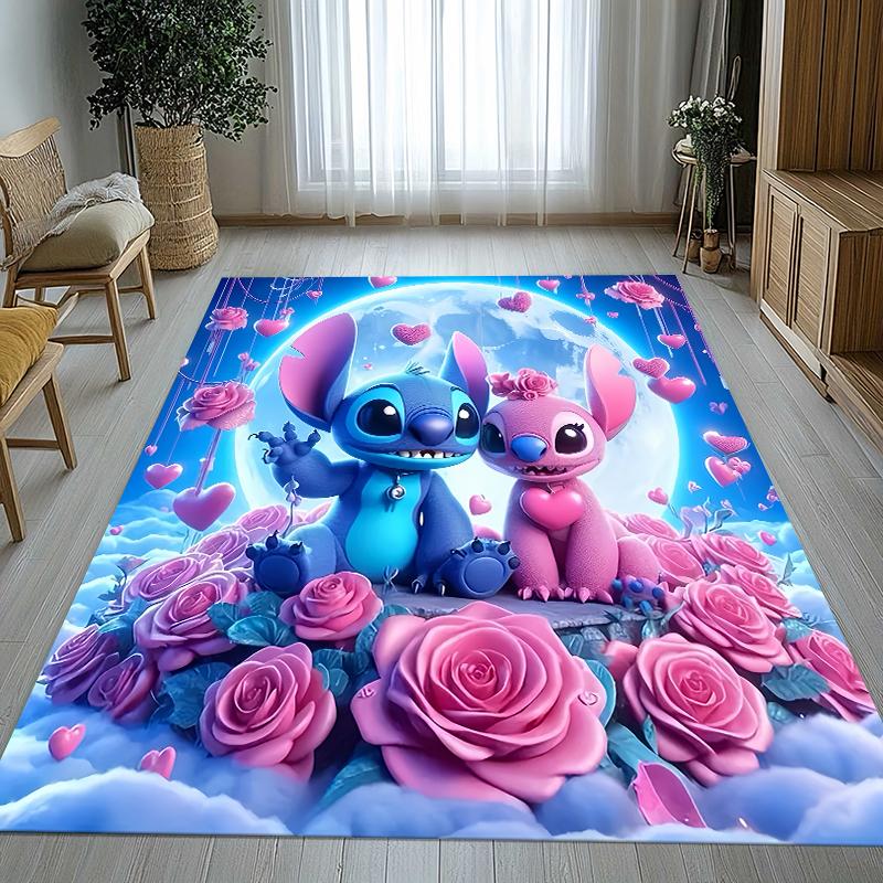 Covor Kawaii cu Cusături S, Anti-Alunecare pentru Sufragerie, Covor Moale pentru Dormitor, Cameră de Joacă pentru Copii, Canapea, Decor Acasă, Preș Cadou