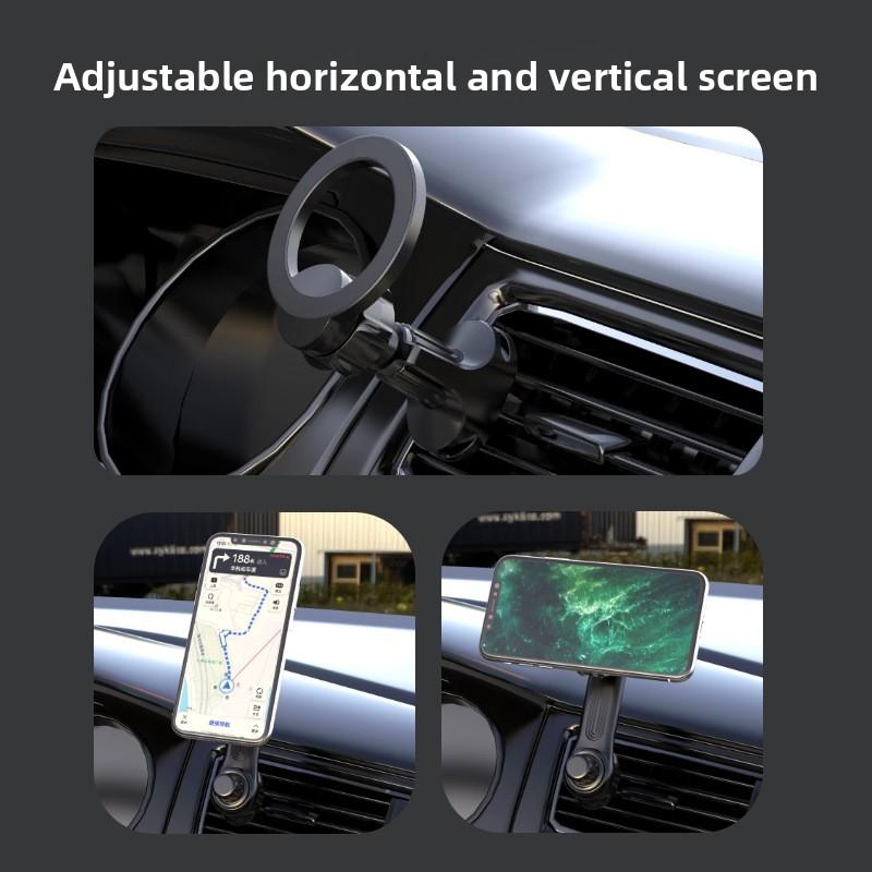 Magsafe Car Magnetic Suction Out Trend Mobile Phone Holder Car Air Conditioner Port Mobile Phone Navigation Bracket