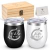 Perfect for Weddings, Wedding Anniversaries, Housewarmings, and More. These Stainless Steel Tumblers with Lids Are Vacuum Insulated and Keep Drinks Ho