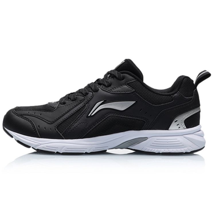 

Li-Ning Универсальные модные амортизирующие нескользящие износостойкие низкие кроссовки для бега мужские кроссовки черные белые ARHP113-3