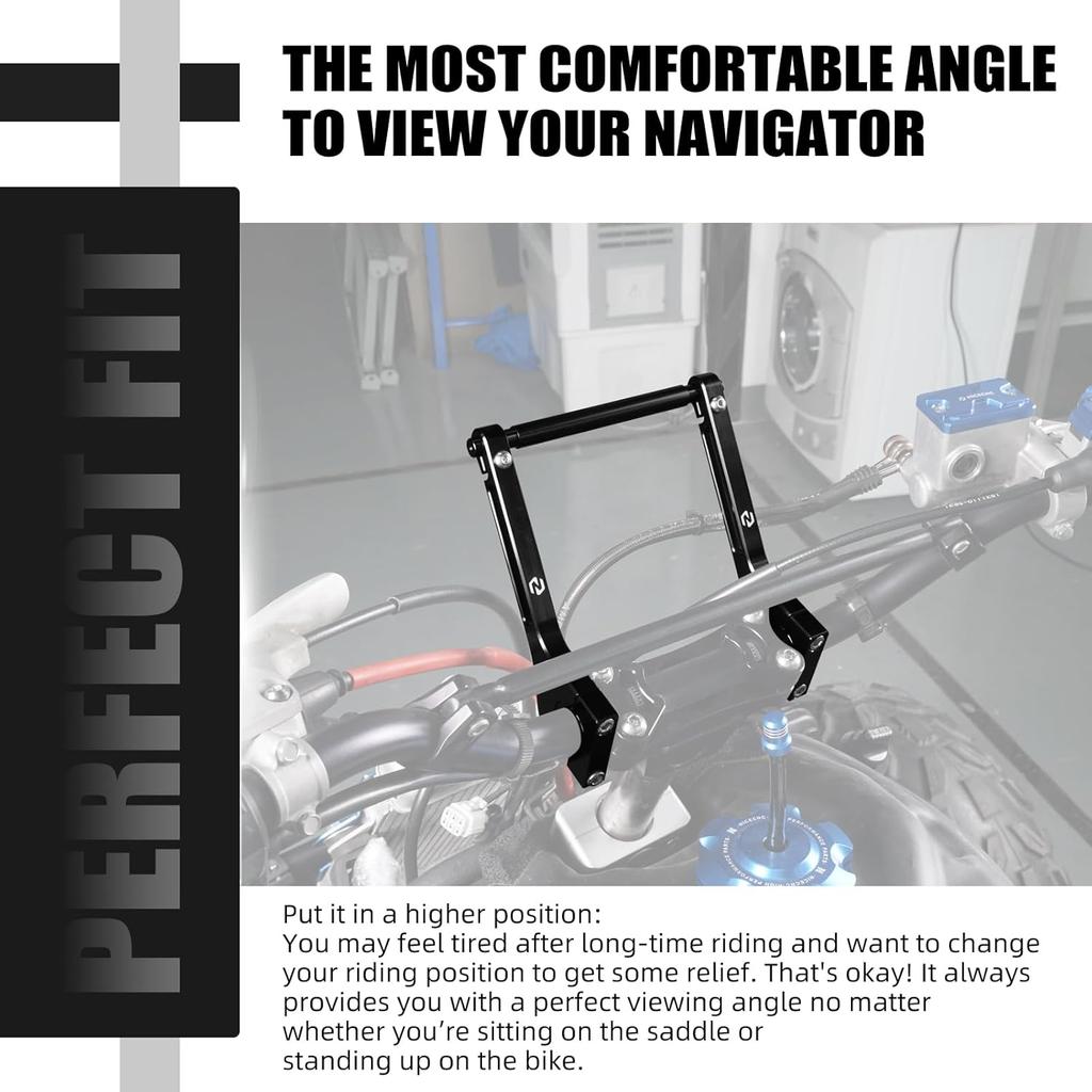 NICECNC Aluminium CNC Roadbook Montagearme Lenkerhalterung Roadbook Halterung Kompatibel mit 690 Enduro/Enduro R/SMC/SMCR 2008-2023, Kompatibel