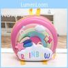 Kids Cartoon Donut Shell Backpack With Cartoon Rainbow Design For School Kids