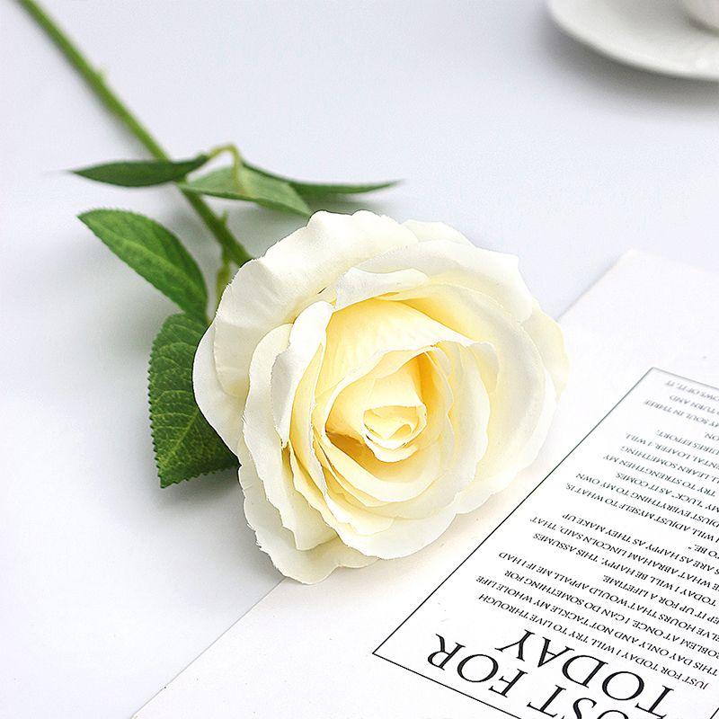 5pcs Rose Artificial Flowers Bouquet Silk Flowers Wedding Marriage Decoration Supplies Fake Flower for Garden Home Decor Outdoor