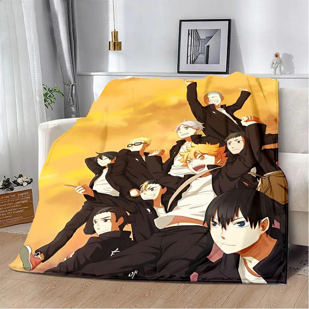 Japan Anime Haikyuu Printed Blanket Picnic Blankets Warm Blanket Soft and Comfortable Blanket Home Travel Birthday Gift
