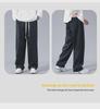 Unisex Checkerboard Corduroy Straight Trousers - Retro Autumn Style