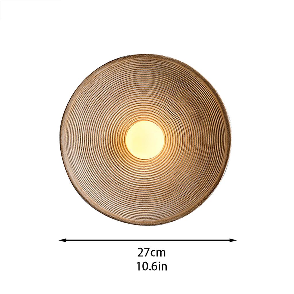 Nástěnná lampa Japonská retro restaurace Pozadí Nástěnná lampa Homestay Zen Čajovna Kruhová noční nástěnná lampa