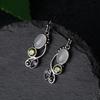 gift Engagement Wedding Jewelry Hook Multi-Gemstone Peridot Moonstone Earrings Amethyst Ear Stud
