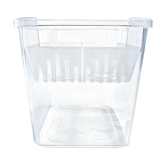 

Саджалка для цибулин тюльпанів 4-секційний гідропонний квітковий горщик з резервуаром прозорий горщик для рослин з внутрішнім дренажним горщиком для кімнатного садівництва 1pc