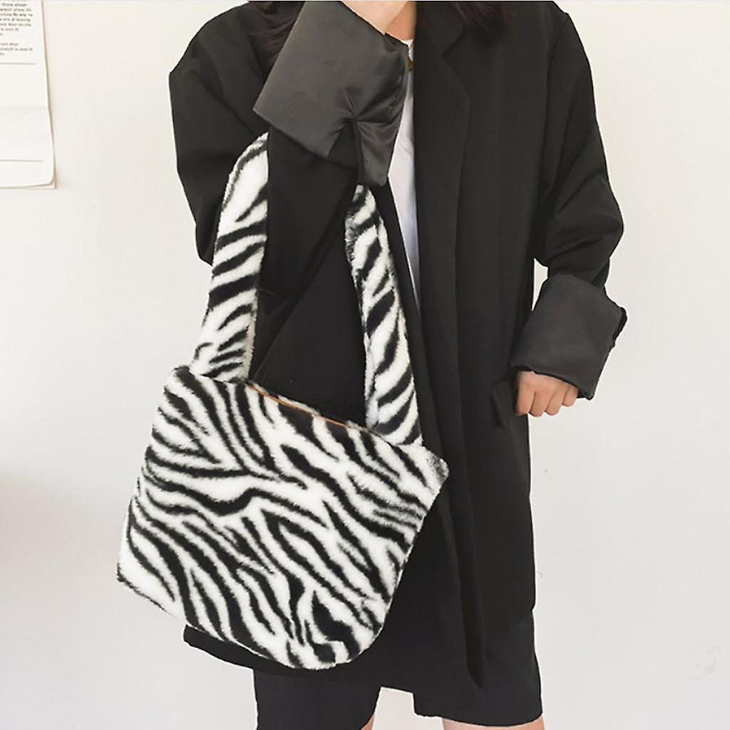 Handbags Vintage Leopard Print One-Shoulder Bag for Girls Zebra Pattern
