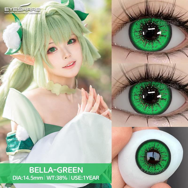 Eyeshare Cosplay Farbige Kontaktlinsen für Augen Halloween Rote Kontaktlinse Anime Rosa Farblinsen Jährliche Lila Pupillenlinse