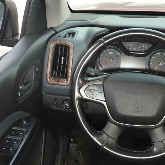 Wood Grain Console Side Air Condition Vent Outlet Cover For Chevy Colorado 2014+