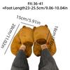 Extra Large Teddy Bear Indoor Slippers Cozy Cotton Shoes For Unisex With Thick Foam Sole