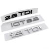 3D ABS Letters 1.9 TDI 2.8 TDI 4.2 TDI Rear Boot Trunk Logo Emblem Sticker For qaz23 A3 A4 A6 A8 Q3 Q5 Q7 Q8 Car Accessories