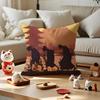Anime Samurai Champloo Cushion Cover Anti-dustmite Pillowcase Invisible Zipper Silky Short Plush Sofa Cushion Cover