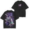 Demon Killer Anime Retro Washed T-Shirt for Role-Playing Summer Casual Outdoor Daily Outfit