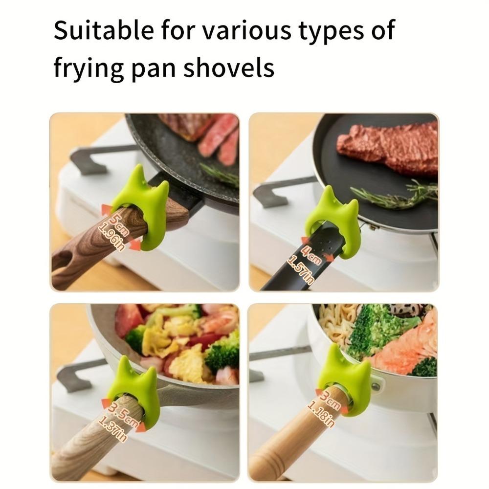 3-Piece Silicone Kitchen Utensil Set - Spill-Proof Soup Spoon & Pot Lid Holder, Multi-Functional Spatula Rack For Home And Restaurant Use