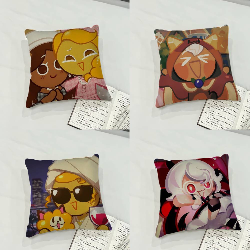 Game CRK Pancake Princess Cookie Button Case Plush Fabric Soft Pillowcase Double Sided Print Cushion Cover Household Gifts