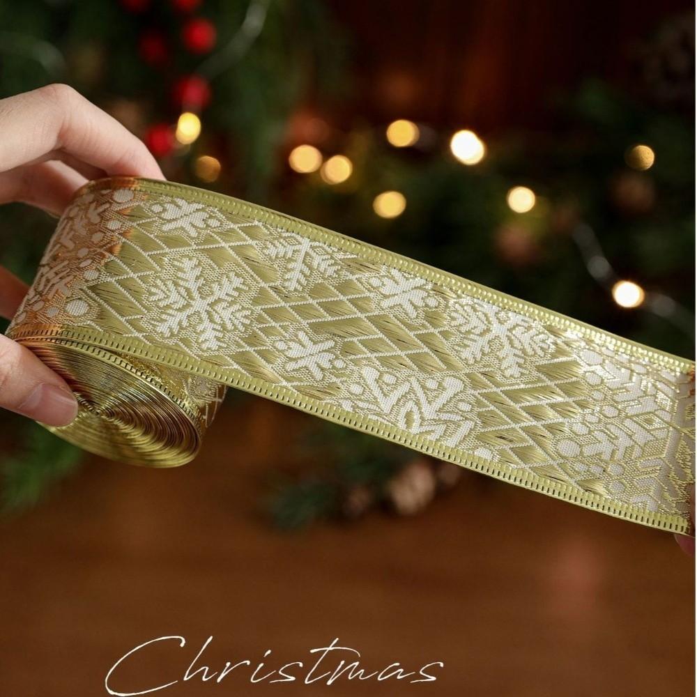 2M Panglică Elegantă de Crăciun Mășă Sclipitoare Panglică Decorativă Nuntă Decor Nuntă