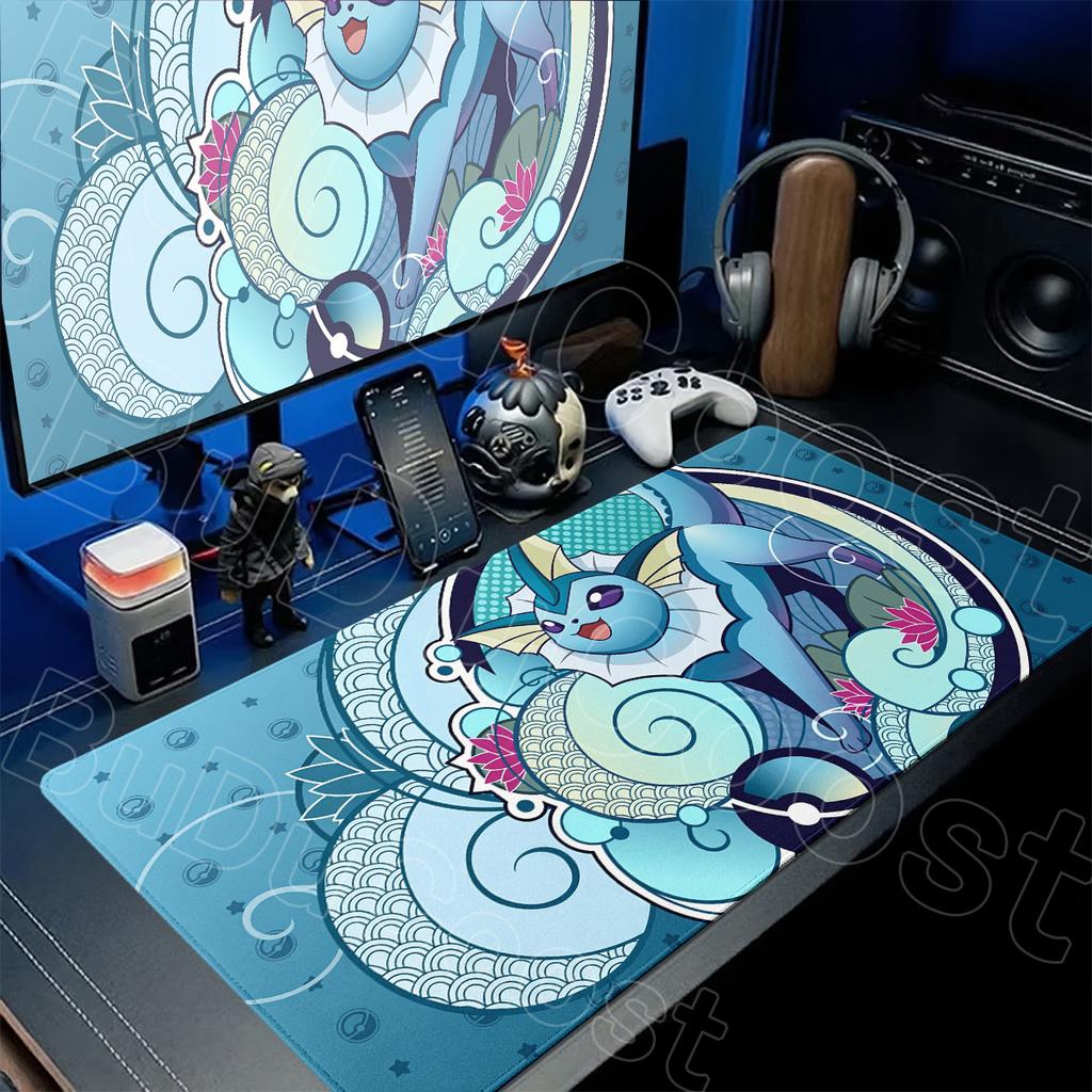 1000x500mm Cartoon Laptop Office Extended Mousepad Kawaii Glaceon Speed Gamer Keyboard Deskmat New Pokemon Pc Gaming Accessories