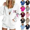Damen Casual Langarm Bedruckter Pullover für den Alltag
