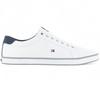 Tommy Hilfiger נעלי סניקרס גברים קנבס לבן FM0FM00596-100 מקורי