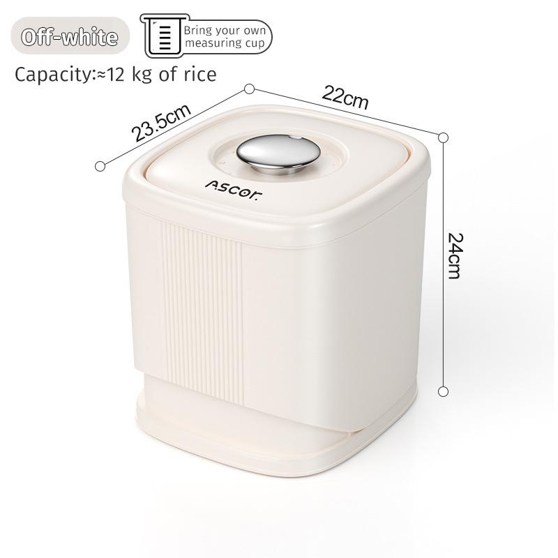 Rice Bucket Moisture Proof Grain Dispenser Rotating Kitchen Powder Storage Box Household Insect-proof Storing Rice Container Box