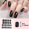 Press-on Nails, Short Square-shaped Nails, Dark-coloured Wearable Nails, Removable Finished False Nail Stickers 5ml