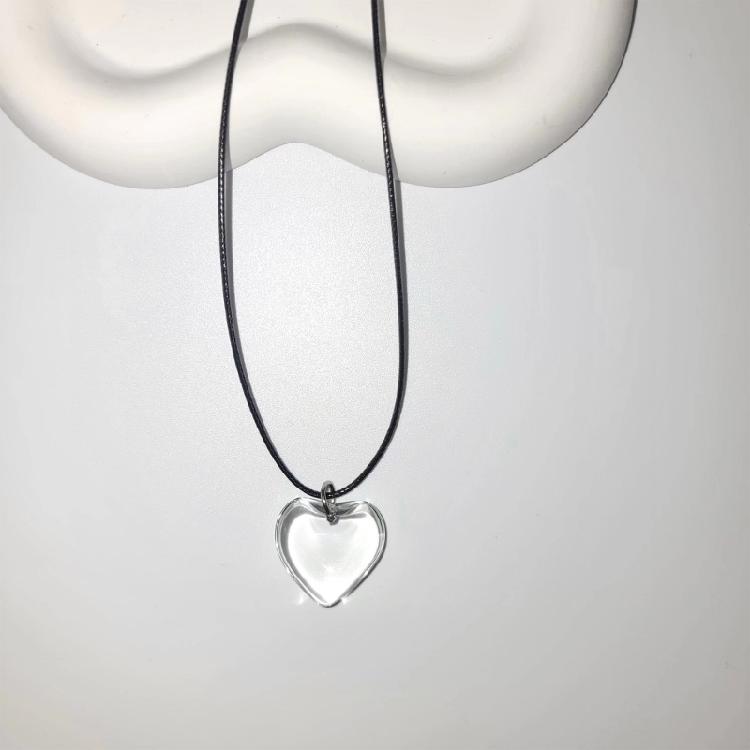 Heart Necklace Female Temperament Niche Net Red Collarbone Chain Korean Version