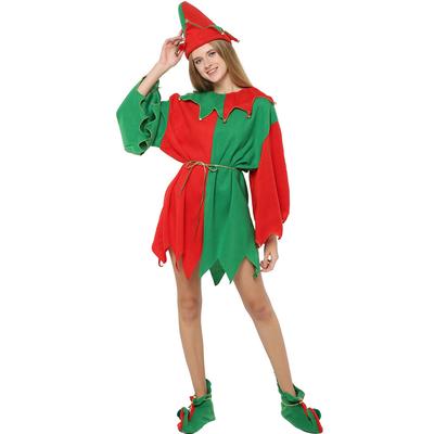 Dámský vánoční kostým Santa Elf na vánoční večírek