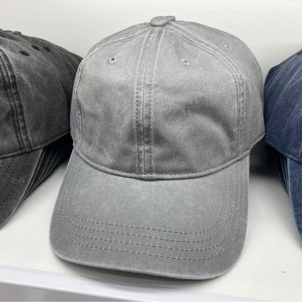 Spring and Summer Hats Outdoor Solid Color Peaked Caps Washed Baseball Caps Do Old Denim Sun Hats Sun Hats