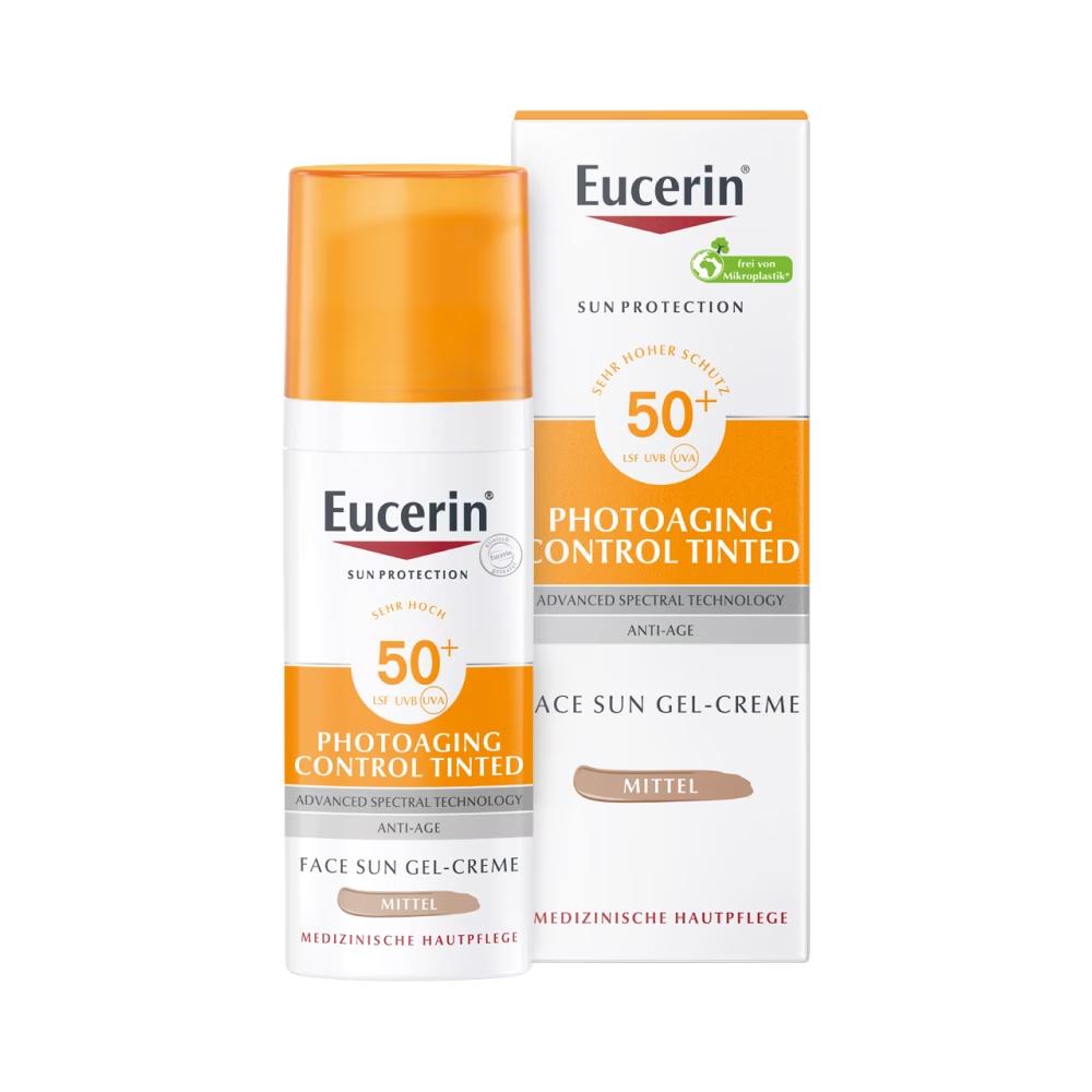 Eucerin Photoaging Control Tinted Face Sun Gel-Cream Medium Lsf50+ 50Ml