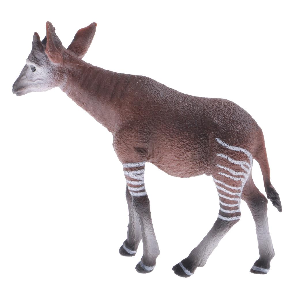 Okapi Wildlife Animal Figurine Model Action Figure kids children toy Gift