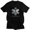 Custom Emt Star Of Life T Shirts for Men Pure Cotton Tees Paramedic Medical Tshirt Short Sleeve Casual Tshirt Clothes
