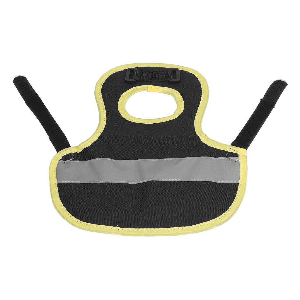 Chicken Reflective Vest Warm Safe Lightweight Poultry Harness Vest for Hen Ducks Geese Black