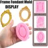 ZiXiang Photo Frame Silicone Molds Baroque Style Picture Frames Fondant Mold For Cupcake Topper Cake Decoration Chocolate Candy Polymer Clay Gum