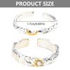 Delicate Love Sun Moon Matching Rings Stainless Steel Sun Moon Rings for Couples Simple Elegant Love Rings Jewelry