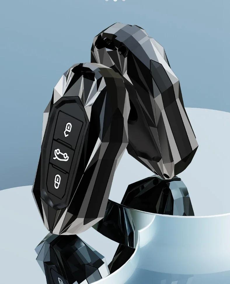 Car Key Case Cover Holder For Peugeot 301 208 3008 5008 408 2008 308 508 2013 2014      Car Styling
