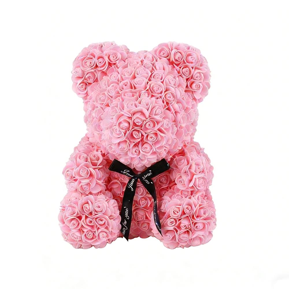 Lovers Gifts Simulated Flower Bear Sweet Valentine's Day Roses Rose Flower Bear Ornaments  Women