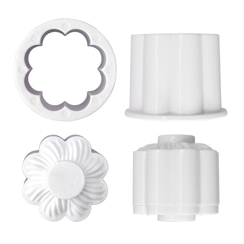 Chocolate Sandwich Cookies Flowers Cookie Cutter Biscuit Mould Pressable Fondant Stamp New Year Cake Decor Baking Supplies